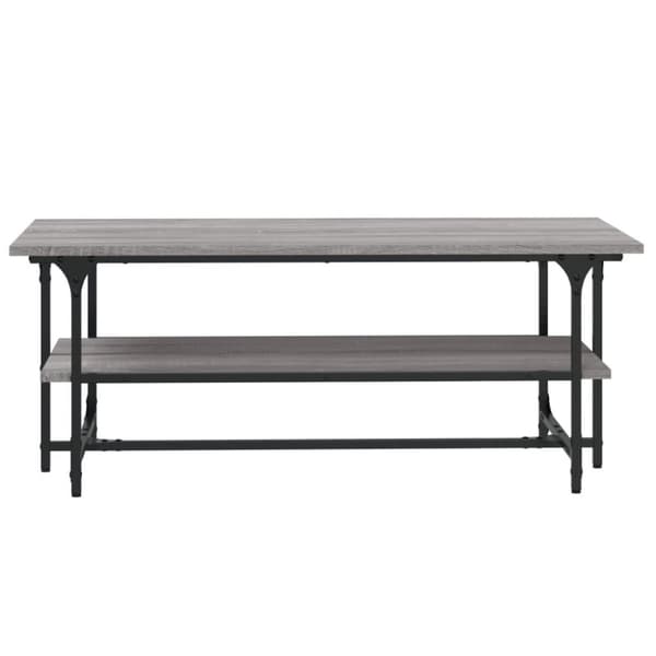 vidaXL sofabord 100x50x40 cm konstrueret træ Grå sonoma-eg