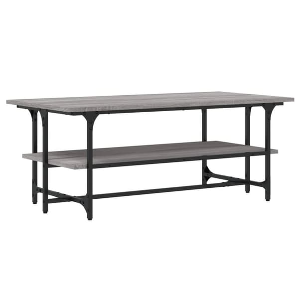 vidaXL sofabord 100x50x40 cm konstrueret træ Grå sonoma-eg