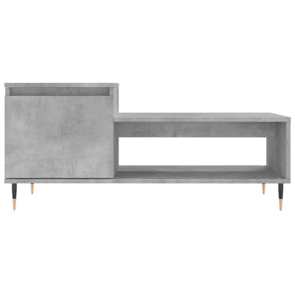 vidaXL sofabord 100x50x45 cm konstrueret træ betongrå
