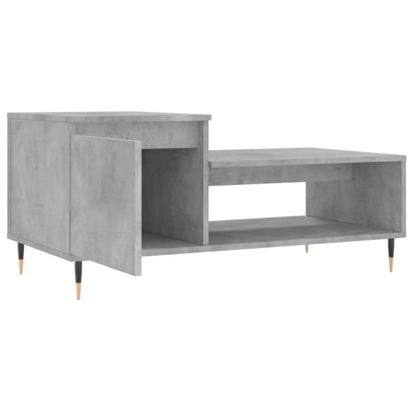vidaXL sofabord 100x50x45 cm konstrueret træ betongrå