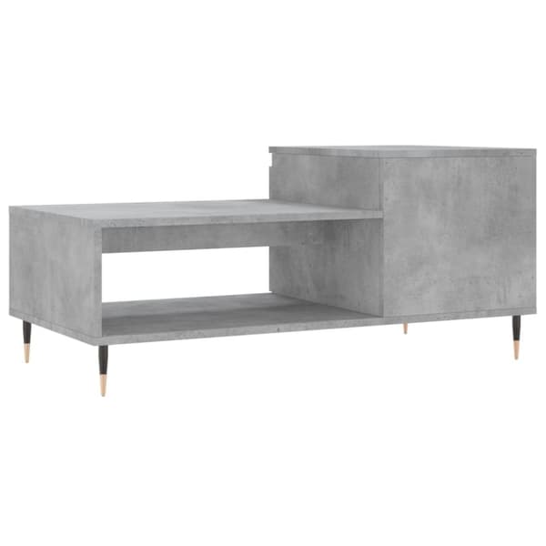 vidaXL sofabord 100x50x45 cm konstrueret træ betongrå