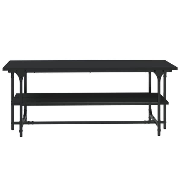 vidaXL sofabord 100x50x40 cm konstrueret træ sort