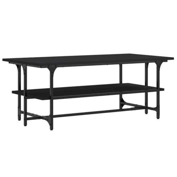 vidaXL sofabord 100x50x40 cm konstrueret træ sort