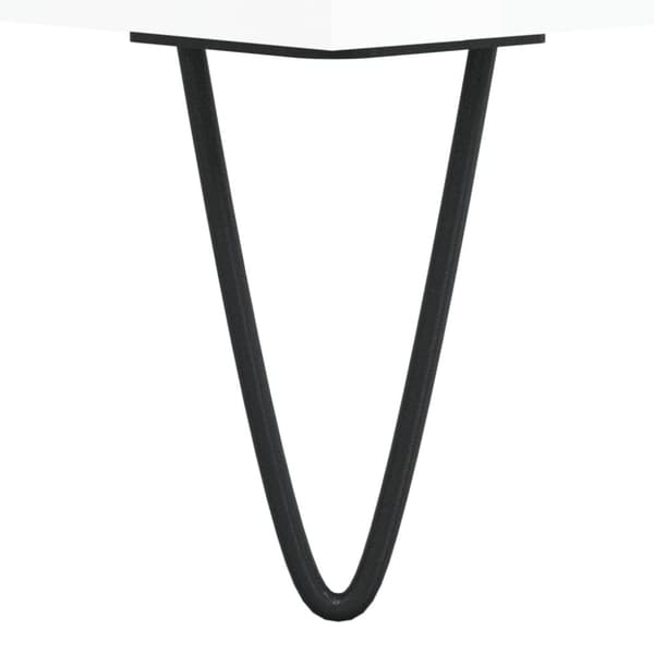 vidaXL sofabord 100x50x45 cm konstrueret træ hvid højglans