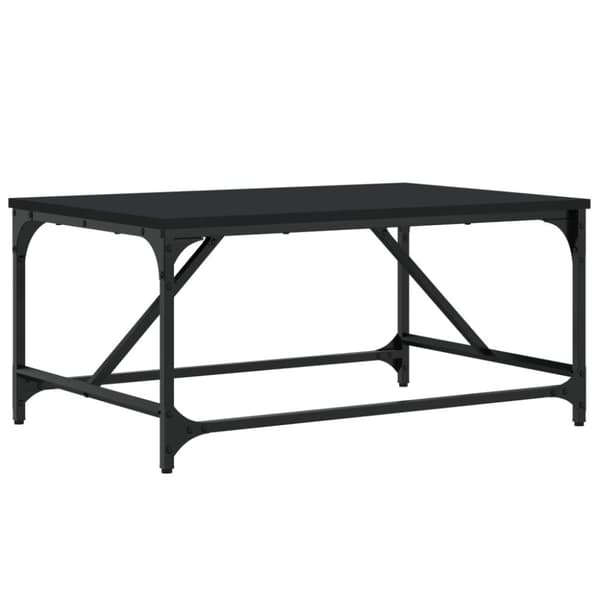 vidaXL sofabord 75x50x35 cm konstrueret træ sort