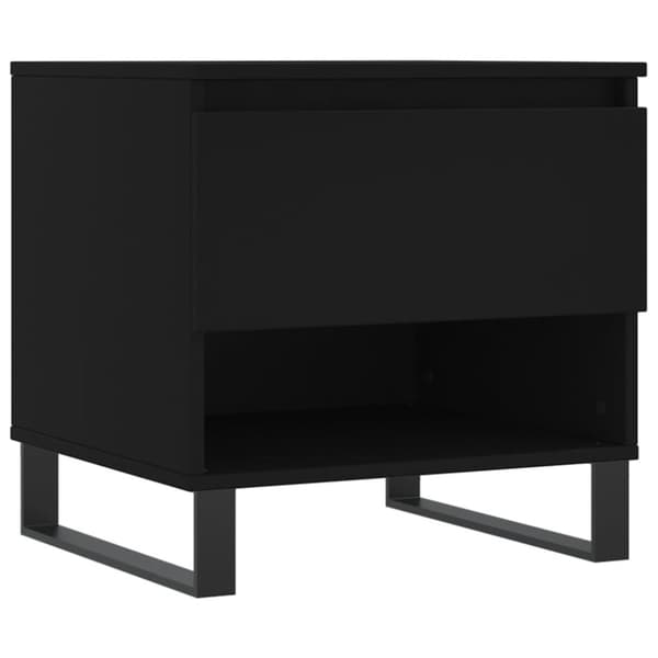 vidaXL sofabord 50x46x50 cm konstrueret træ sort