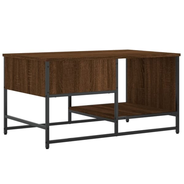 vidaXL sofabord 85,5x51x45 cm konstrueret træ brun egetræsfarve
