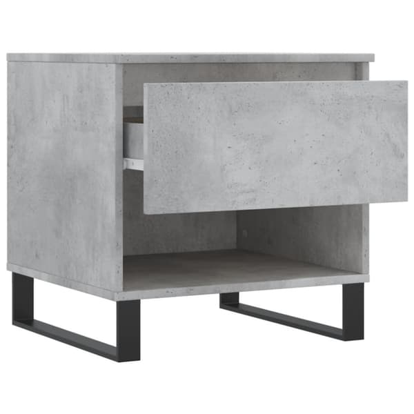 vidaXL Soffbord betonggrå 50x46x50 cm konstruerat trä