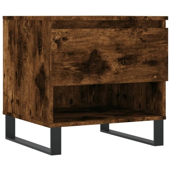 vidaXL Salongbord røkt eik 50x46x50 cm konstruert tre