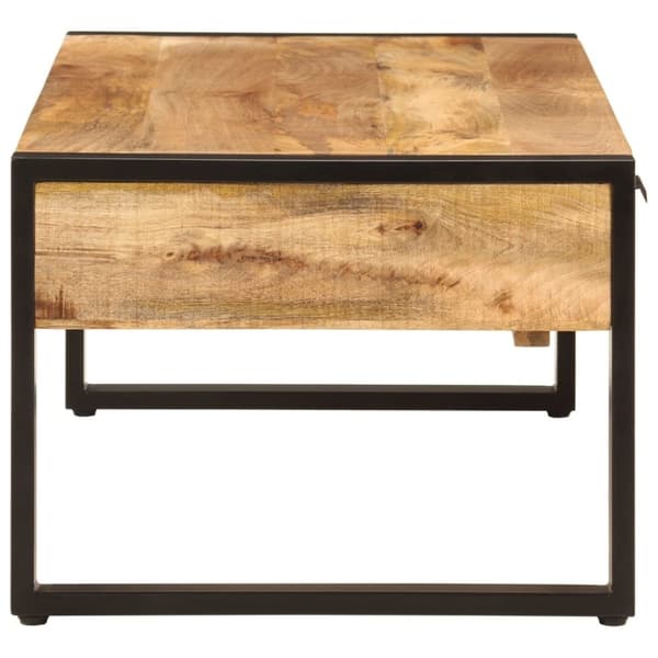 vidaXL Salongbord 100x54x40 cm heltre mango og jern