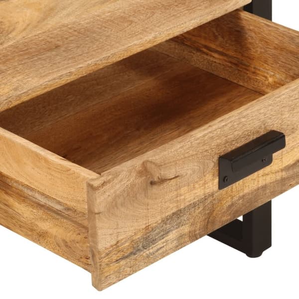 vidaXL Salongbord 100x54x40 cm heltre mango og jern