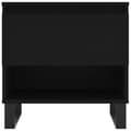 Miniatyrbilde 5 av 11: vidaXL Salongbord svart 50x46x50 cm konstruert tre