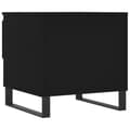 Miniatyrbilde 8 av 11: vidaXL Salongbord svart 50x46x50 cm konstruert tre