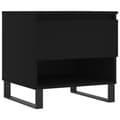 Miniatyrbilde 1 av 11: vidaXL Salongbord svart 50x46x50 cm konstruert tre