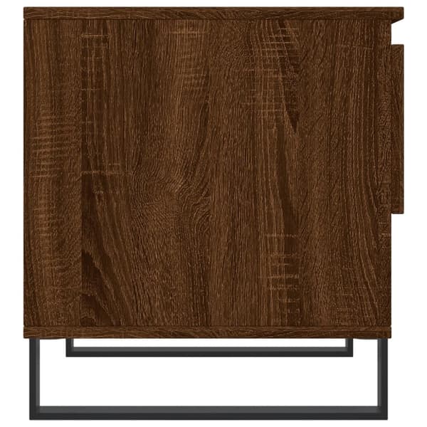 vidaXL Salongbord brun eik 50x46x50 cm konstruert tre