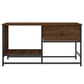 Miniatyrbilde 6 av 11: vidaXL Salongbord brun eik 85,5x51x45 cm konstruert tre