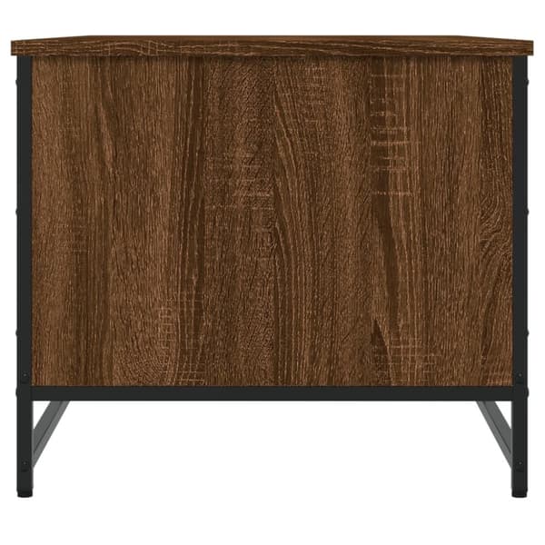 vidaXL Salongbord brun eik 85,5x51x45 cm konstruert tre
