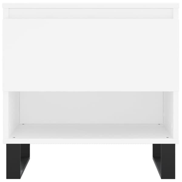 vidaXL Soffbord vit 50x46x50 cm konstruerat trä