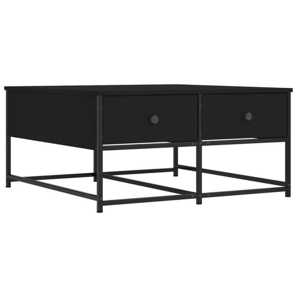 vidaXL Soffbord svart 80x80x40 cm konstruerat trä