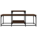 Miniatyrbillede 3 af 9: vidaXL sofabord 102x60x45 cm konstrueret træ brun egetræsfarve