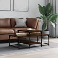 Miniatyrbillede 9 af 9: vidaXL sofabord 102x60x45 cm konstrueret træ brun egetræsfarve