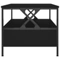 Miniatyrbillede 7 af 11: vidaXL sofabord 100x51x45 cm konstrueret træ sort