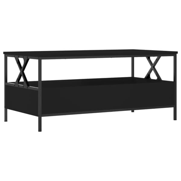 vidaXL sofabord 100x51x45 cm konstrueret træ sort