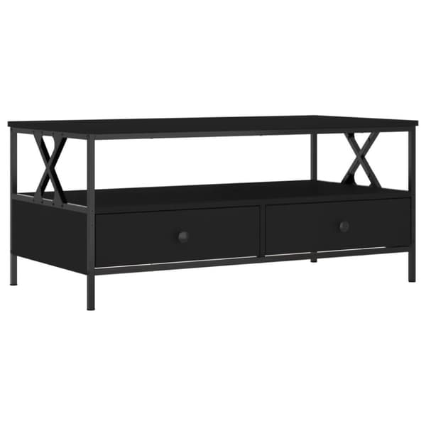 vidaXL sofabord 100x51x45 cm konstrueret træ sort
