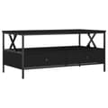 Miniatyrbillede 1 af 11: vidaXL sofabord 100x51x45 cm konstrueret træ sort