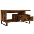 Miniatyrbillede 6 af 11: vidaXL sofabord 90x49x45 cm konstrueret træ røget egetræsfarve