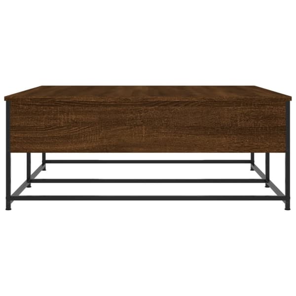 vidaXL Soffbord brun ek 100x99x40 cm konstruerat trä