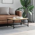 Miniatyrbillede 2 af 9: vidaXL sofabord 75x50x35 cm konstrueret træ sonoma-eg