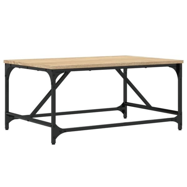 vidaXL sofabord 75x50x35 cm konstrueret træ sonoma-eg