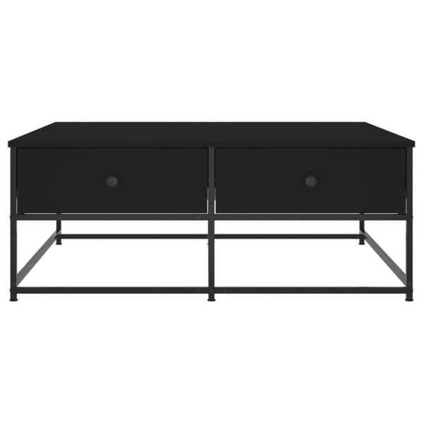 vidaXL Soffbord svart 100x99x40 cm konstruerat trä