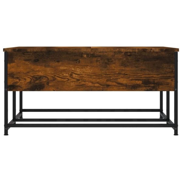 vidaXL Salongbord røkt eik 80x80x40 cm konstruert tre