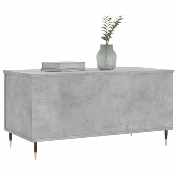 vidaXL Soffbord betonggrå 90x44,5x45 cm konstruerat trä