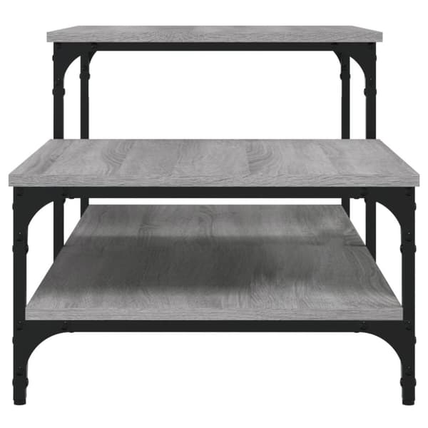 vidaXL Salongbord grå sonoma 100x50,5x45 cm konstruert tre