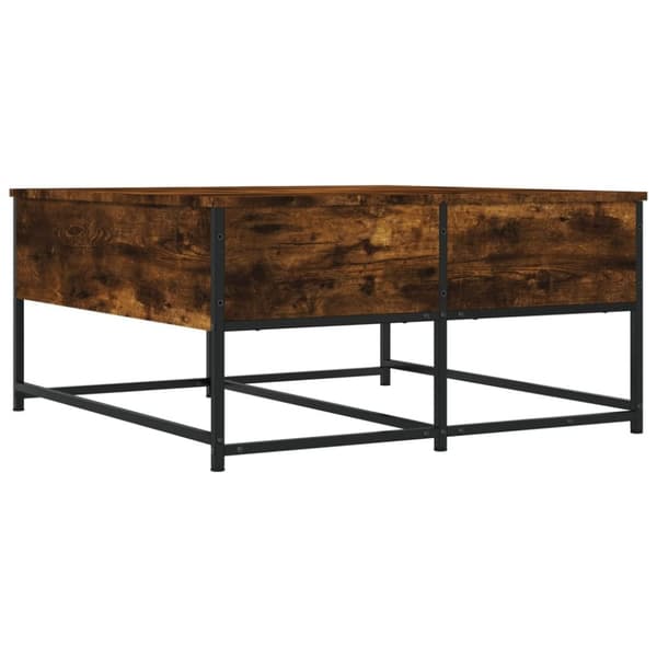 vidaXL sofabord 80x80x40 cm konstrueret træ røget egetræsfarve