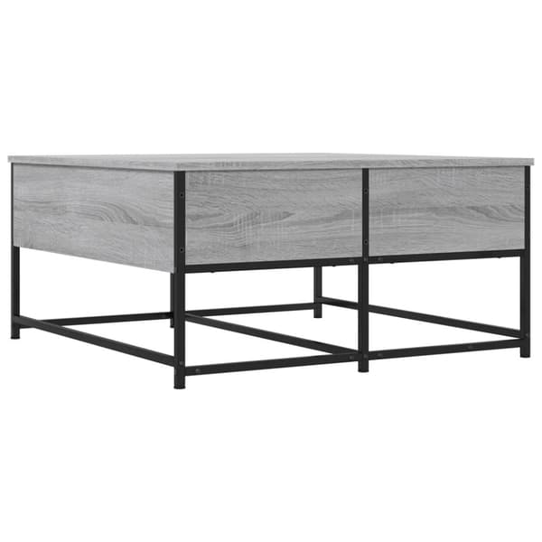 vidaXL sofabord 80x80x40 cm konstrueret træ grå sonoma-eg