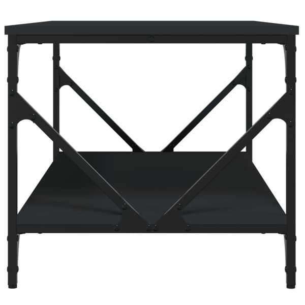 vidaXL Sohvapöytä musta 90x50x45 cm tekninen puu