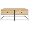 Miniatyrbillede 6 af 11: vidaXL sofabord 100x99x40 cm konstrueret træ sonoma-eg