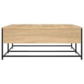 Miniatyrbillede 7 af 11: vidaXL sofabord 100x99x40 cm konstrueret træ sonoma-eg