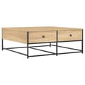 Miniatyrbillede 1 af 11: vidaXL sofabord 100x99x40 cm konstrueret træ sonoma-eg