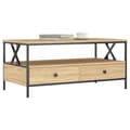 Miniatyrbillede 3 af 11: vidaXL sofabord 100x51x45 cm konstrueret træ sonoma-eg