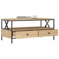 Miniatyrbillede 4 af 11: vidaXL sofabord 100x51x45 cm konstrueret træ sonoma-eg