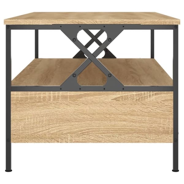 vidaXL sofabord 100x51x45 cm konstrueret træ sonoma-eg