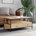 Miniatyrbillede 2 af 11: vidaXL sofabord 100x51x45 cm konstrueret træ sonoma-eg