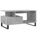 Pikkukuva 8 / 11: vidaXL Sohvapöytä betoninharmaa 90x49x45 cm tekninen puu