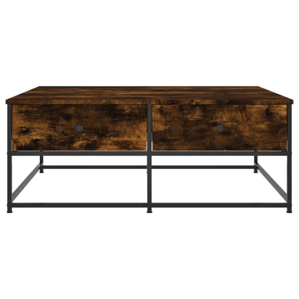 vidaXL sofabord 100x99x40 cm konstrueret træ røget egetræsfarve