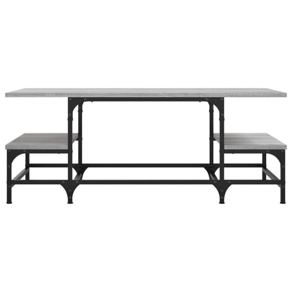 vidaXL Salongbord grå sonoma 100x50,5x40 cm konstruert tre